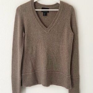 Cynthia Rowley Brown V-Neck Sweater